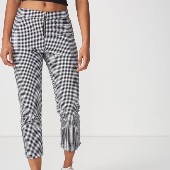 Gingham Capri Pant 
